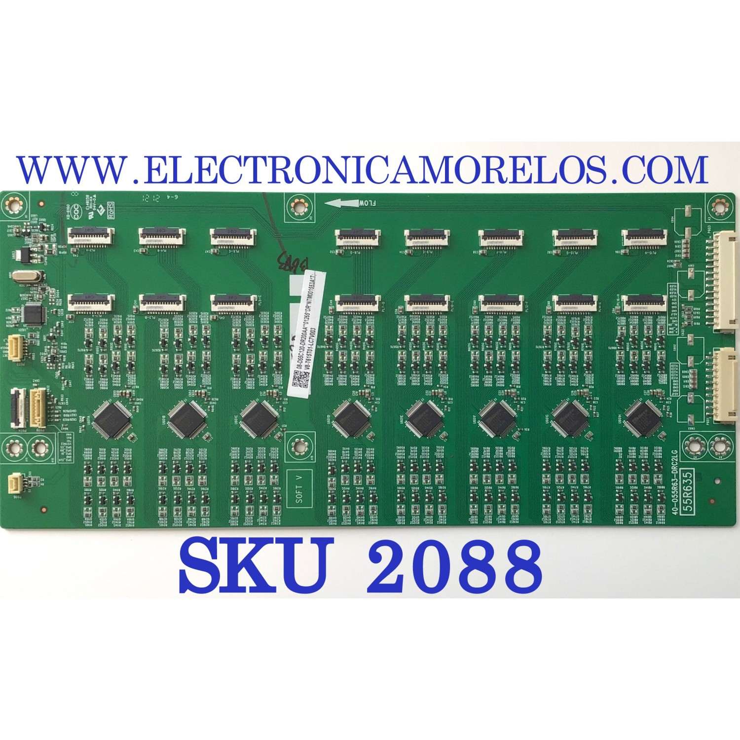 LED DRIVER PARA TV TCL QLED / NUMERO DE PARTE 08-D55C120-DR200AA / 40-055R63-DRC2LG / 55R635 / 08-D55C120-DR200AA / V8-T615T01-LC7V003 / PANEL LVU550NDHL CD9W08 V2 / MODELO 55R646